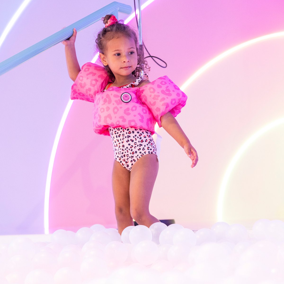 Swim Essentials Puddle Jumper - Roze - Leopard - 2/6 Jaar — afbeelding 2