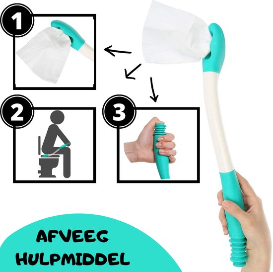 Afveeg hulpmiddel – Hulpmiddel wc papier – Veger – Afveeghulp toilet – Wc papier – Wc reiniger – Wc hulpmiddel – Revalidatie – Toilet hulpmiddelen…