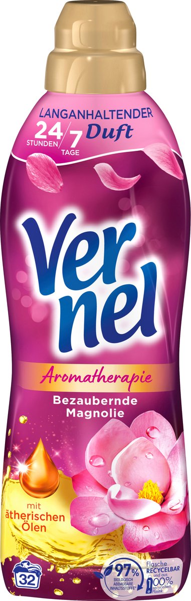 Vernel Wasverzachter Aroma Therapy Betoverend Magnolia 32WL, 800 ml