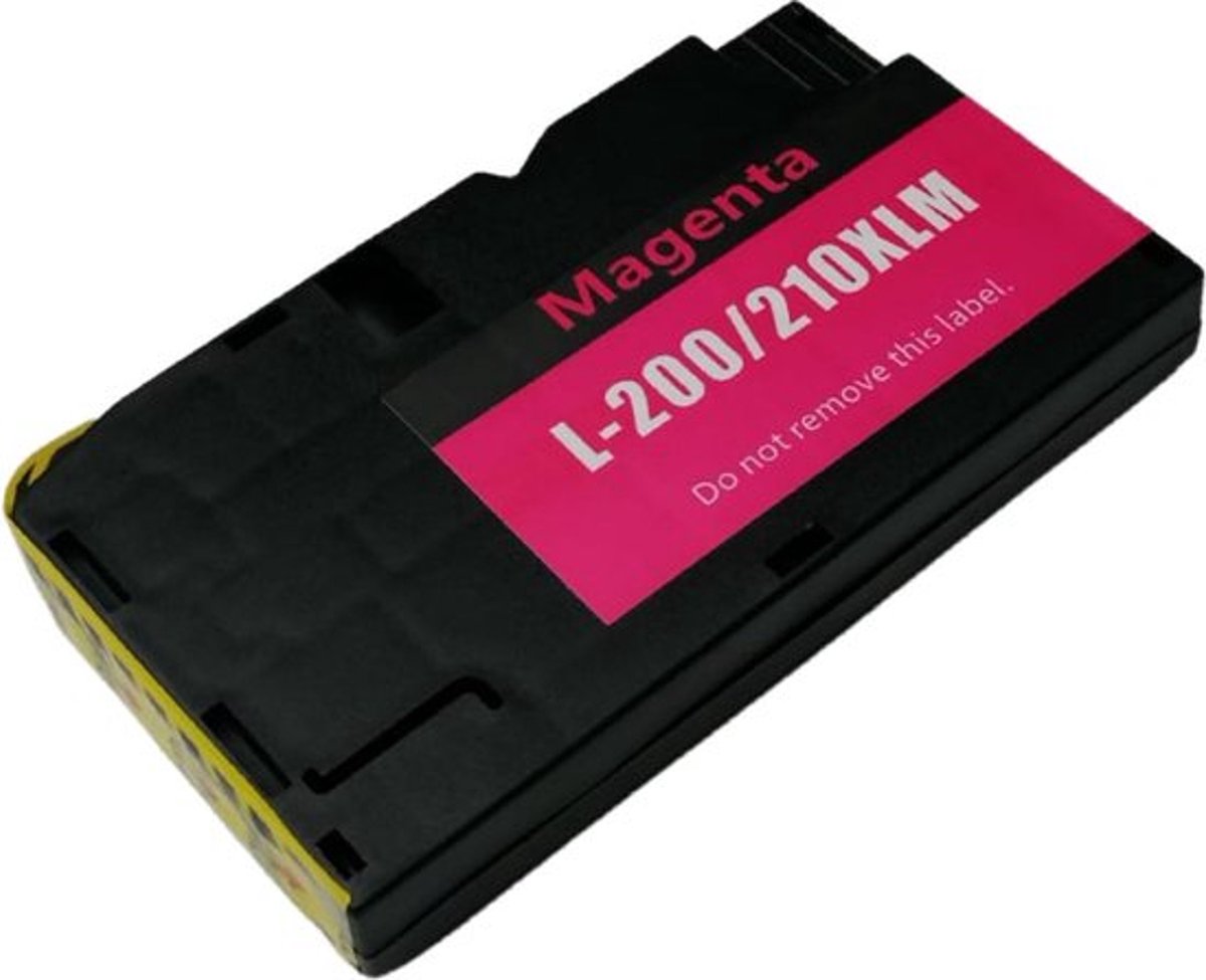 Inktplace Huismerk L-200 / 210XL Inkt cartridge Magenta / Rood geschikt voor Lexmark