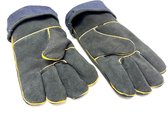 houtkachel handschoenen - BBQ & Oven Handschoenen - Warmtebestendig - Extra groot met pols bescherming