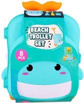 Walvis-trolley met zandspeelgoed - strand speelgoed kinderen - kinderspeelgoed jongens en meisjes