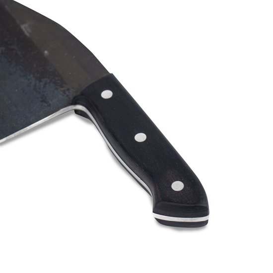 Shinrai Japan - Couteau de chef 18 cm - Couteau - Couteau à découper Zwart avec revêtement en cuir - Avec coffret cadeau de Luxe