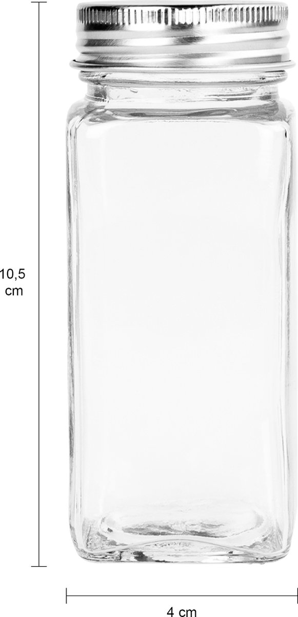 Krumble Kruidenpotje - 120 ml - Glas - Set van 40