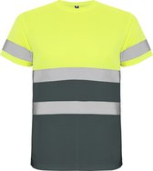 High Visibility T-Shirt Delta Geel/Grijs Size S merk Roly