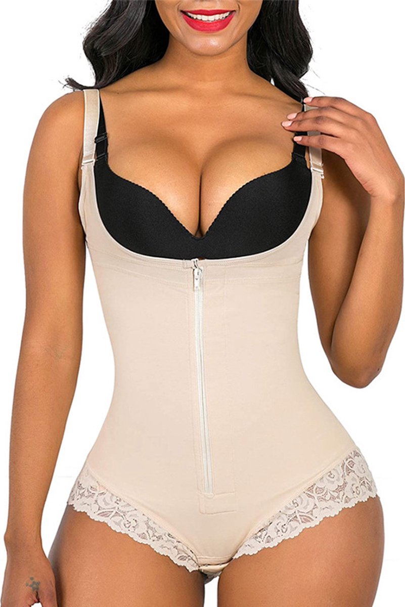 Livvi Wear Full Body Shapewear - Beige - Shaper -Corrigerend ondergoed voor billen, buik en taille