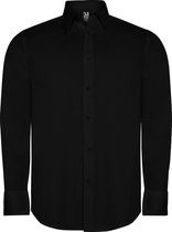 Zwart overhemd met lange mouwen Roly Moscu maat L