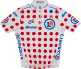 Santini Tour de France Bolletjes trui Tour de France -fietsshirt korte mouwen Kids - Kid'S Overall Leader Jersey POIS - 9/10Y