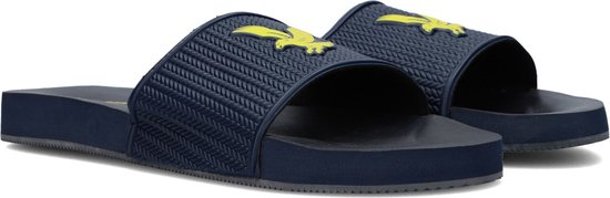 Lyle & Scott Easy Slide Badslippers - Slippers flip flops - Heren - Blauw - Maat 46