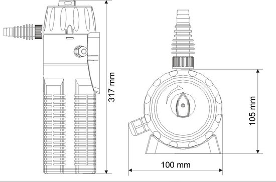 Aquariumfilter H-2000 Eco 9W UVC-unit - HandelsOnderneming