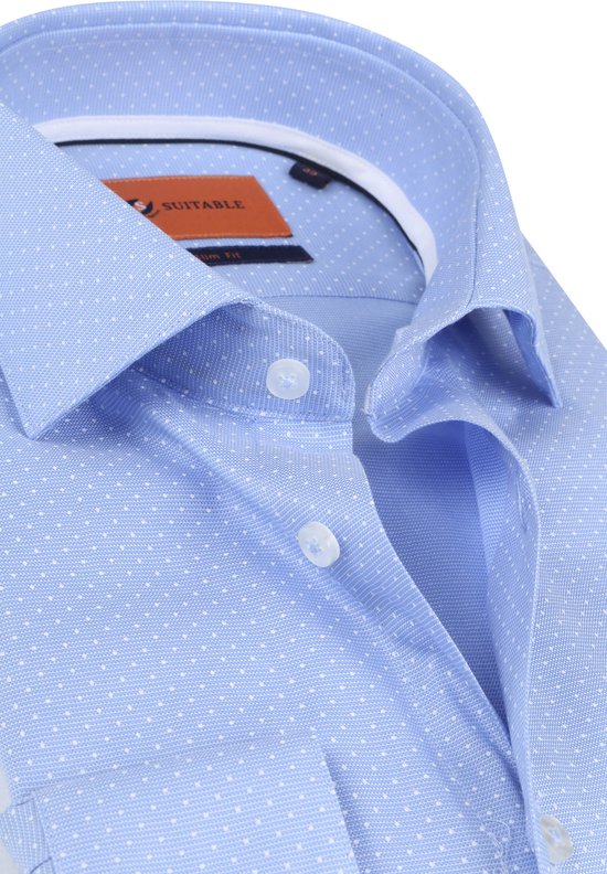 COOLMAX CLEA SHOW SHIRT Sportif sur mesure LS couleur ROSE avec DOTS