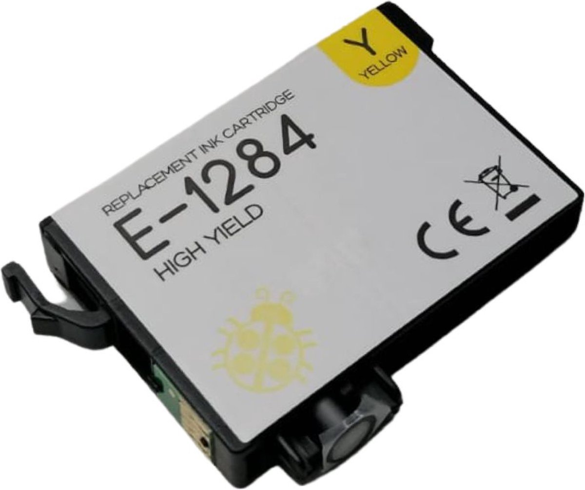 Inktplace Huismerk T1284 Inkt cartridge Yellow / Geel geschikt voor Epson