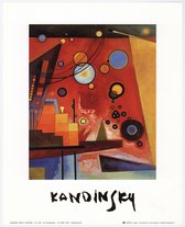 Mini kunstposter - Schweres Rot - Wassily Kandinsky - 24x30 cm