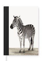 Notitieboek - Schrijfboek - Zebra - Meisjes - Dieren - Kinderen - Jongens - Notitieboekje klein - A5 formaat - Schrijfblok