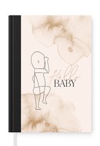 Carnet - Cahier d'écriture - Bonjour bébé - Proverbes - Bébé - Citations - Vintage - Carnet - Taille A5 - Bloc-notes