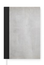 Notitieboek - Schrijfboek - Beton print - Grijs - Cement - Industrieel - Structuur - Notitieboekje klein - A5 formaat - Schrijfblok
