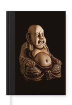 Notitieboek - Schrijfboek - Boeddhisme - Monnink - Spiritueel - Notitieboekje klein - A5 formaat - Schrijfblok