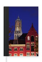 Notitieboek - Schrijfboek - Nacht - Domtoren - Huis - Notitieboekje klein - A5 formaat - Schrijfblok
