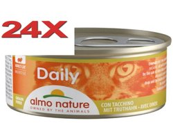 Almo Nature Dailymenu - Kattenvoer Blik - Mousse Kalkoen - 24x85gr