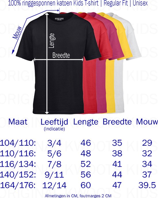 GROTE ZUS kids t-shirt - Wit - Maat 104/110 - Leeftijd ca. 3 tot 4 jaar -  Korte mouwen... | bol.com