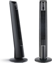 CoolHome CF2203 Design Ventilator Zwart - Torenventilator - Afstandsbediening en Timer - Kolomventilator met Luchtreiniger - Dimbaar LED-scherm - Ventilator Staand