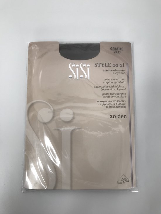 SiSi Style pantys | Grafite| 20 DEN panty | 48/50