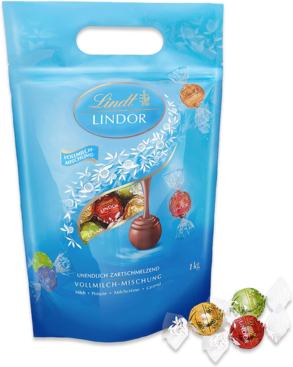 Lindt & Sprüngli Boules Lindor Pistache, sachet de 1kg