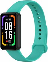 Siliconen Smartwatch bandje - Geschikt voor Xiaomi Redmi Smart Band Pro siliconen bandje - aqua - Strap-it Horlogeband / Polsband / Armband