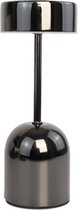 BaykaDecor - Moderne Champignon Lamp Oplaadbaar - USB Tafellamp - Lampje Met Dimmer & Sensor - Cadeau - Woondeocratie - Zwart 23CM