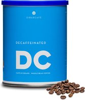 Dibarcafe decaf koffiebonen 250 gram blikverpakking