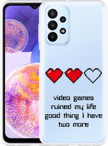 Hoesje Geschikt voor Samsung Galaxy A23 Gamers Life