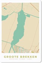 Muismat - Mousepad - Kaart - Groote Brekken - Vintage - Stadskaart - Plattegrond - 18x27 cm - Muismatten