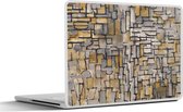 Laptop sticker - 13.3 inch - Mondriaan - Kunst - Oude meesters - 31x22,5cm - Laptopstickers - Laptop skin - Cover