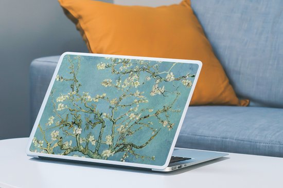 Laptop sticker - 15.6 inch - Van Gogh - Amandelbloesem - Oude meesters - Kunst - Vintage - 36x27,5cm - Laptopstickers - Laptop skin - Cover - SleevesAndCases