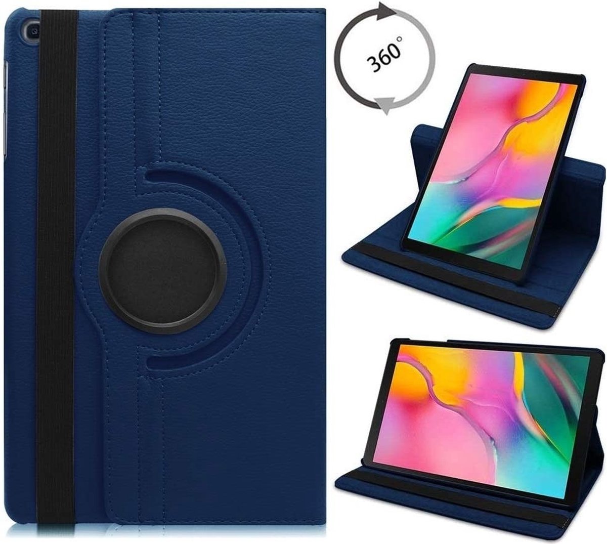 Etui Samsung Galaxy Tab S6 lite 2022 Etui pivotant Blauw foncé Etui