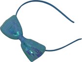 Jessidress® Haarband Haar Diadeem Feestelijke Diadeem met haarstrikje - Blauw