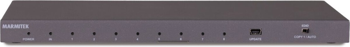 Marmitek Split 618 UHD 2.0 - HDMI splitter 1 in 8 uit - 1 ingang / 8 uitgangen - 4K 60Hz