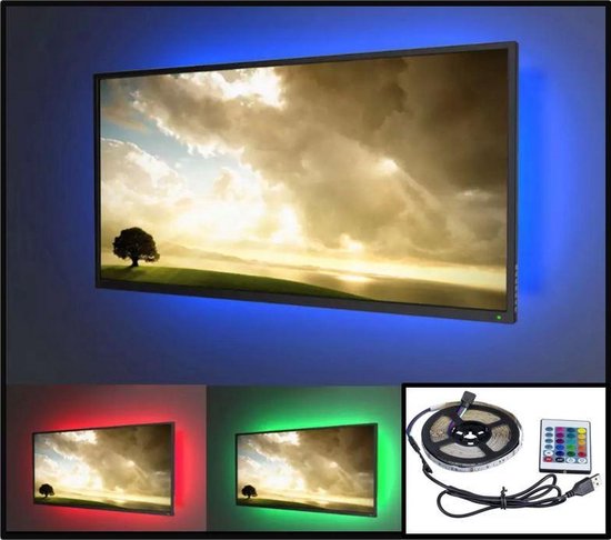 Bande LED TV USB 3 mètres - SUPERLINE LED - Siècle des Lumières LED Smart  Ambilight... | bol.com