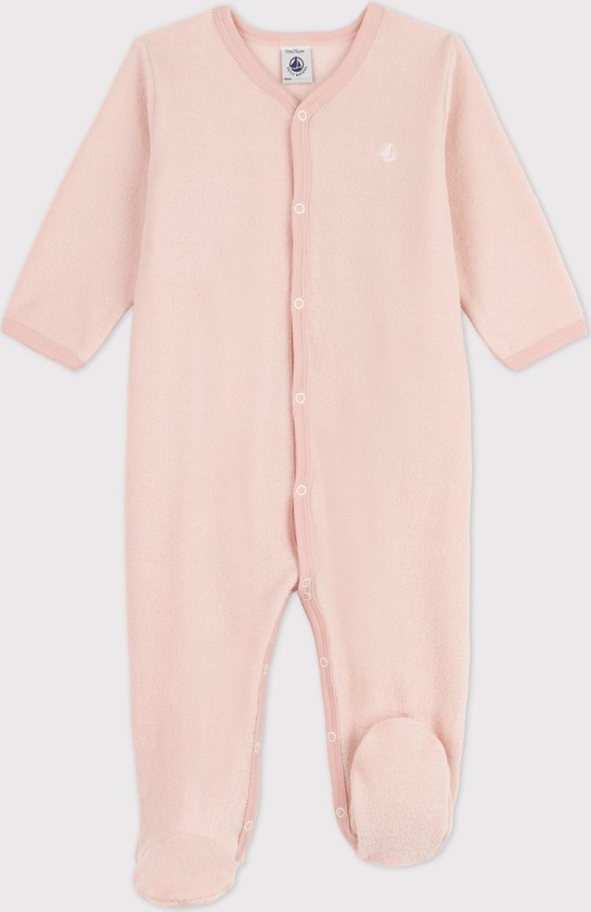 Petit Bateau Pyjama met lange mouwen voor meisjes, Rosewood/Marshmallow, 10 Jaar