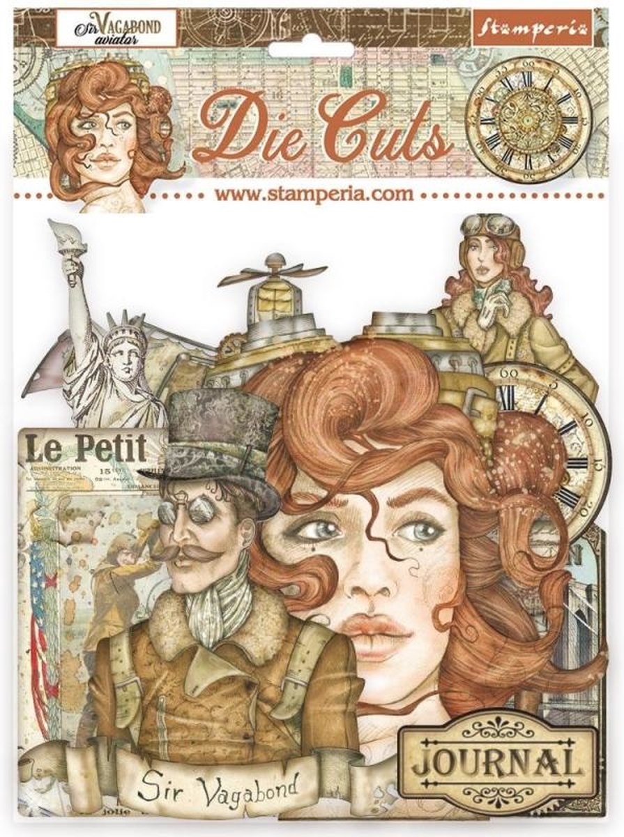 Stamperia - Sir Vagabond Aviator - Die Cuts (DFLDC61)