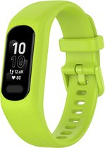 Siliconen Smartwatch bandje - Geschikt voor Garmin Vivosmart 5 siliconen bandje - lime - Strap-it Horlogeband / Polsband / Armband
