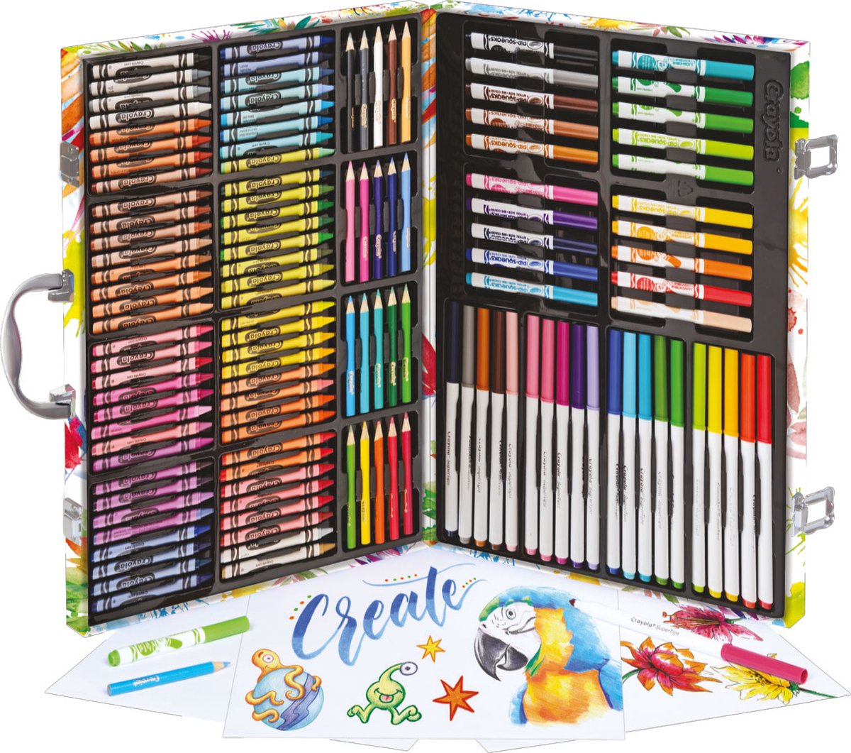 Crayola - Kleurkoffer Inspiratie (140st) - Creatieve Activiteiten Cadeau  voor Kinderen | bol.com
