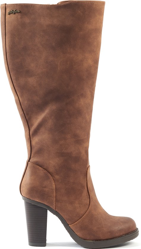 Gabylou XL Laarzen Met Hoge Vierkante Hak Voor BREDE KUITEN Model Chrystel Kleur Cognac Maat 40 118 81680 Gabylou XL Laarzen Met Hoge Vierkante Hak Voor BREDE KUITEN Model Chrystel Kleur Cognac Maat 40 118 81680
