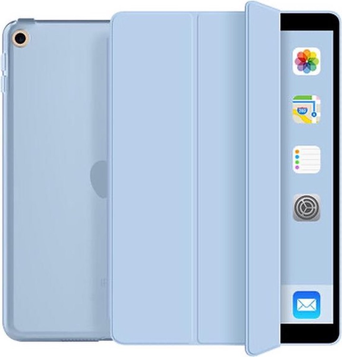 Ipad 7/8/9 hardcover (2019/2020/2021)— 10.2 inch – Ipad hoes – hard cover – Hoes voor iPad – Tablet beschermer - lichtblauw