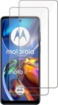 Screenprotector geschikt voor Motorola Moto E32 / E32s - Gehard Glas Beschermglas Tempered Glass Screen Protector - 2 Stuks