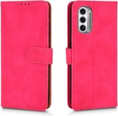 LuxeBass Hoesje geschikt voor Motorola Moto G52 - Boekhoesje - Roze - Portemonneehoesje - telefoonhoes - gsm hoes - telefoonhoesjes