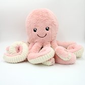 DW4Trading Pluche Knuffel Octopus - Roze - 80cm