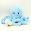 Octopus blauw 40 cm