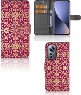 Telefoonhoesje met foto Xiaomi 12 Pro Bookcase Cadeautips Barok Pink