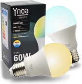 Set van 2 Ynoa Smart Lampen White Tones - E27 LED lamp - Zigbee 3.0 - Dimbaar - CCT